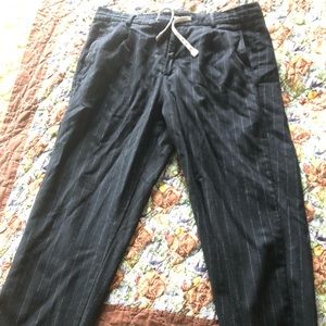 Eleventy Joggers $75 Black and White Pinstripe